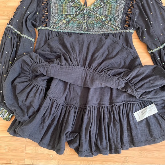 Free People Much Love Mini Dress Tunic Top - Picture 12 of 16